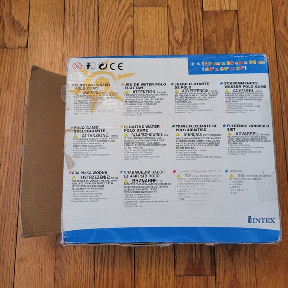 Intex Floating Water Polo Game Set Inflatable Ball Pool Parties Family Fun Summe - Picture 3 of 4